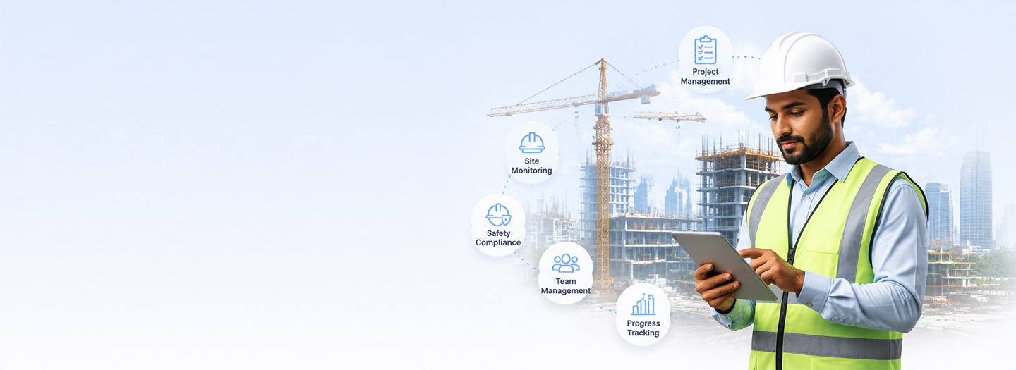 Construction workforce using Mewurk on a project site