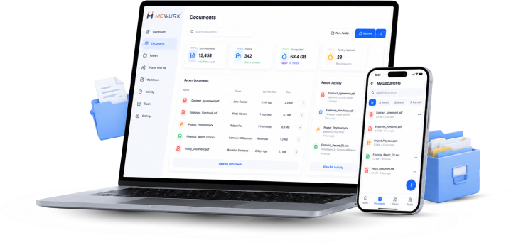 Mewurk online document management system software