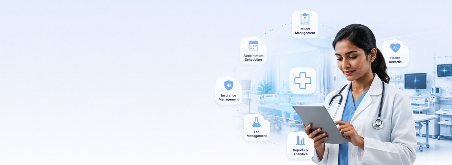 Healthcare workforce management app modules around a doctor using the Mewurk app