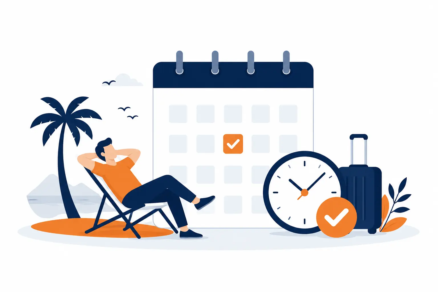 Symbolic representation of earned leave in Earned Leave Vs Casual Leave comparison