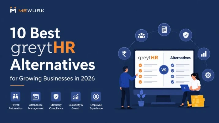 Illustration comparing greytHR alternatives for workforce management in 2026