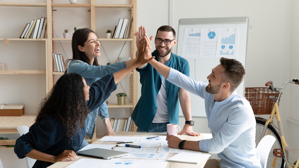 happy and driven employees