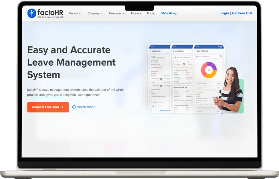 FactoHR leave management system