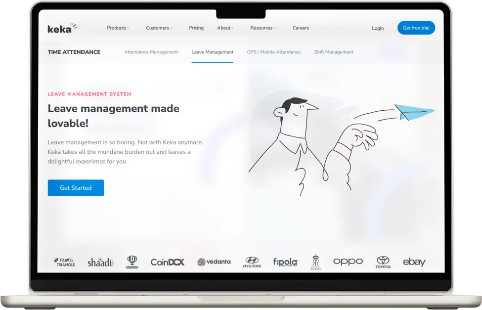 keka leave management system