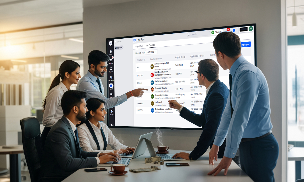 Free payroll software India modern business team concept