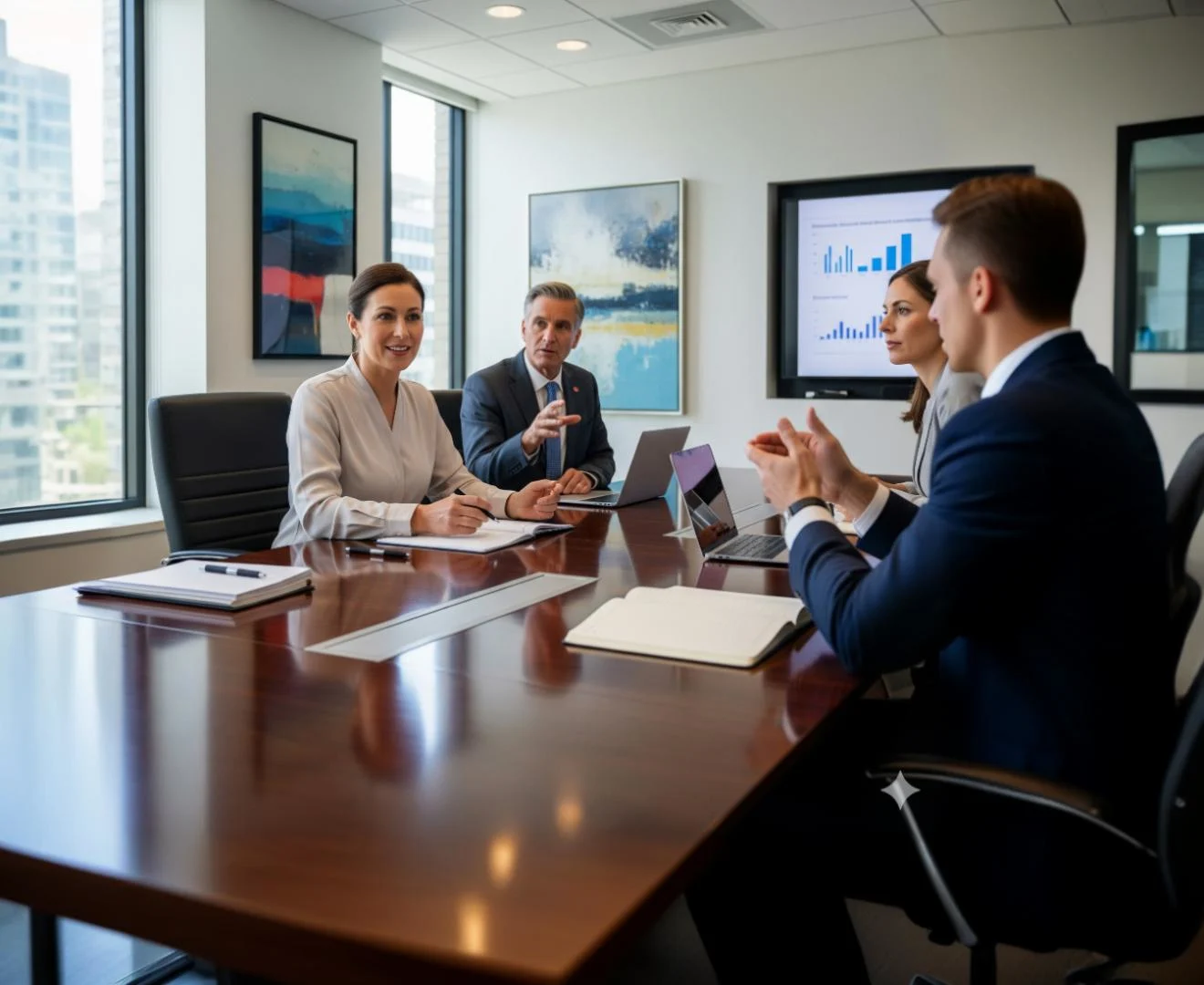 Scope of human resource management shown as HR leader in boardroom shaping strategy beyond admin tasks