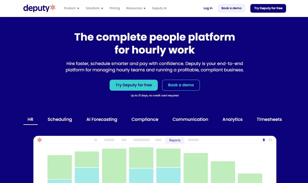 Deputy homepage - best workforce management system for enterprises