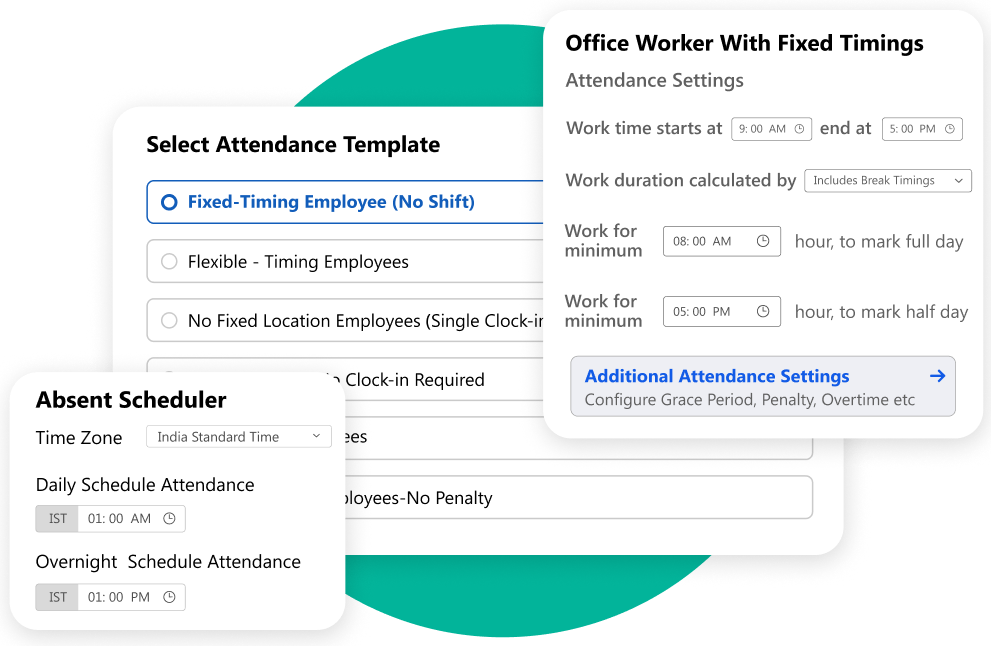 Customizable Attendance Management Rules for Employees