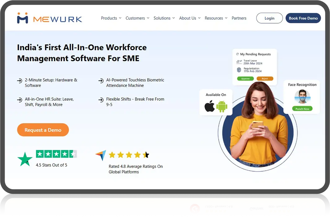 Mewurk homepage – best workforce management software with all-in-one HR tools